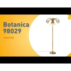 Vintage Stehleuchte gold 2-flammig - Botanica