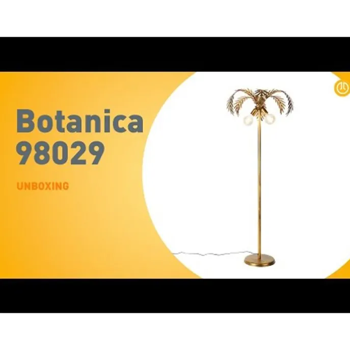 Vintage Stehleuchte gold 2-flammig - Botanica