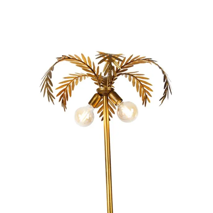 Vintage Stehleuchte gold 2-flammig - Botanica