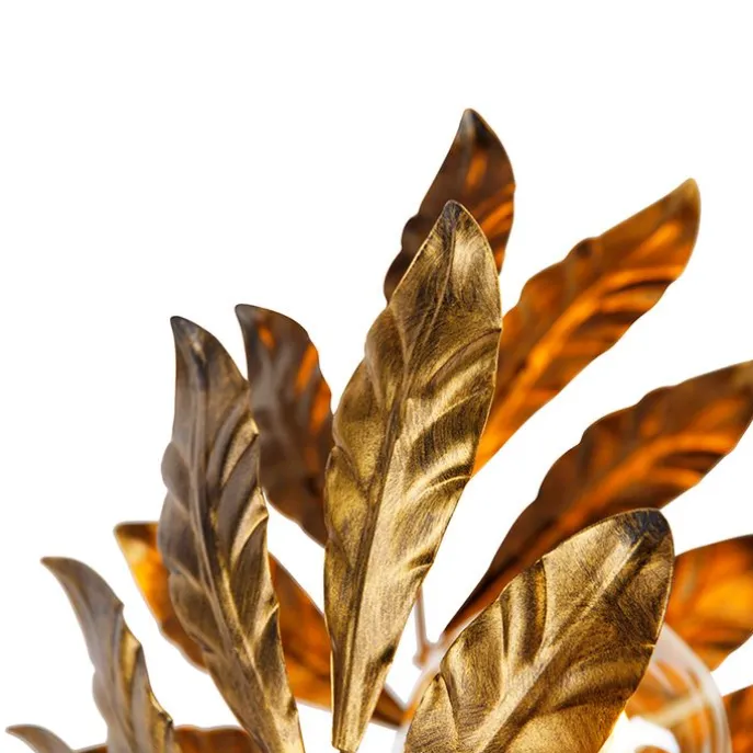 Vintage Tischlampe Antik Gold 30 cm - Linde