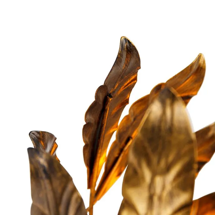 Vintage Tischlampe Antik Gold 30 cm - Linde