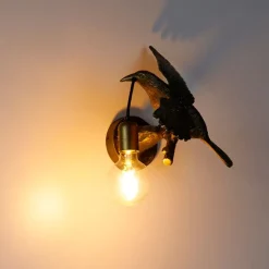 Vintage Wandlampe Messing - Fugl