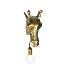 Vintage Wandlampe Messing - Giraffe
