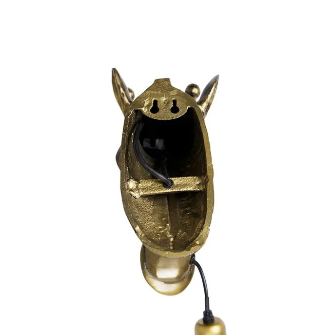 Vintage Wandlampe Messing - Giraffe