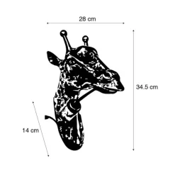 Vintage Wandlampe Messing - Giraffe