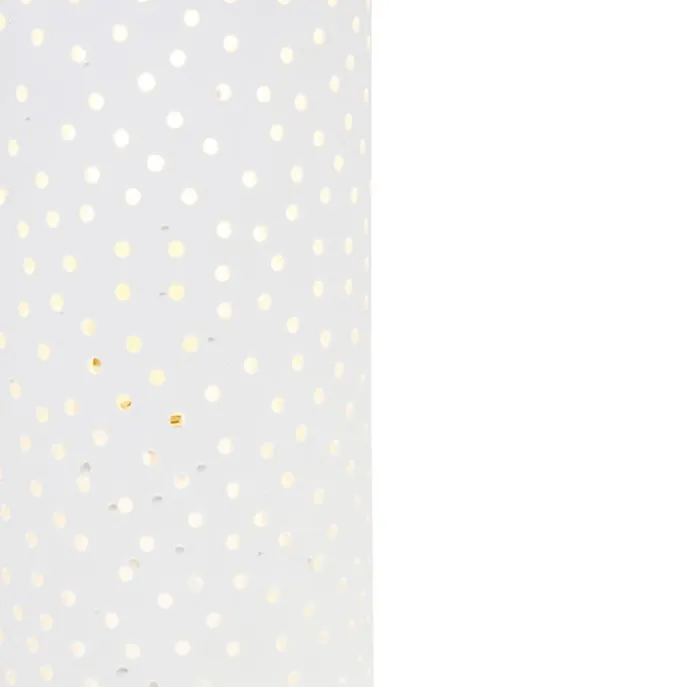 Vintage zylinderförmige Wandleuchte weiß Gips - Mahou