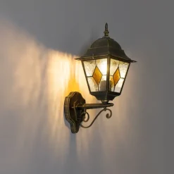 Vintage-Wandlaterne für den Außenbereich, antikgolden – Antigua Up