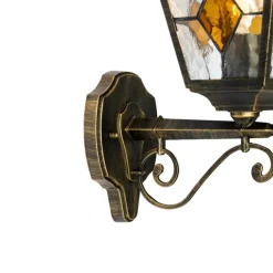 Vintage-Wandlaterne für den Außenbereich, antikgolden – Antigua Up