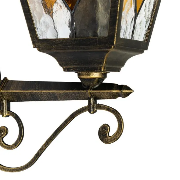 Vintage-Wandlaterne für den Außenbereich, antikgolden – Antigua Up