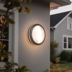 Wand- und Deckenleuchte Dunkelgrau 2-flammig IP54 - Glow