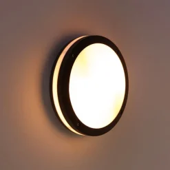 Wand- und Deckenleuchte Dunkelgrau 2-flammig IP54 - Glow