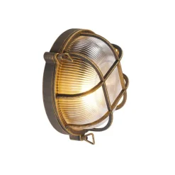 Wand- und Deckenleuchte Gold / Messing rund IP44 - Noutica