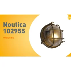 Wand- und Deckenleuchte Gold / Messing rund IP44 - Noutica