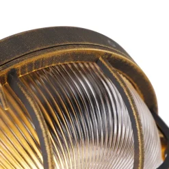 Wand- und Deckenleuchte Gold / Messing rund IP44 - Noutica