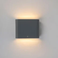 Wandleuchte Anthrazit 11,5 cm inkl. LED IP65 - Batt