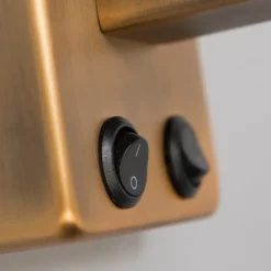 Wandleuchte Bronze inkl. LED mit Lesearm - Brescia Combi