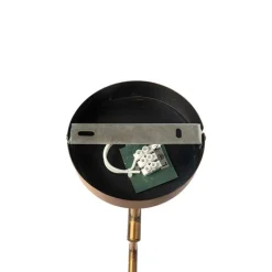 Wandleuchte Bronze mit weißem Schirm und verstellbarem Arm - Ladas Deluxe