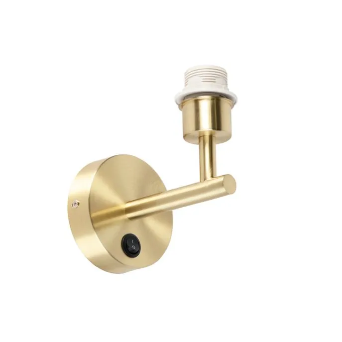 Wandleuchte Gold mit Schalter 1 Licht - Combi