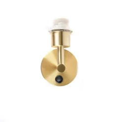 Wandleuchte Gold mit Schalter 1 Licht - Combi
