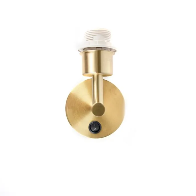 Wandleuchte Gold mit Schalter 1 Licht - Combi