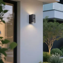 Wandleuchte Schwarz Lux Sensor Magnetisch Inkl. LED Wiederaufladbar - Sandy