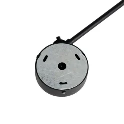 Wandleuchte schwarz mit Veloursschirm grün 35 cm verstellbar - Blitz