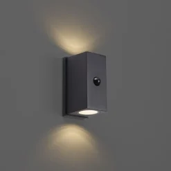 Wandleuchte schwarz 4-Stufen-Sensor magnetisch inkl. LED wiederaufladbar - Sandy