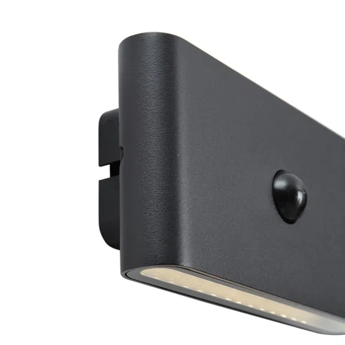 Wandleuchte schwarz 4-Stufen-Sensor magnetisch inkl. LED wiederaufladbar - Batt