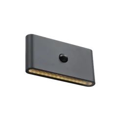 Wandleuchte schwarz 4-Stufen-Sensor magnetisch inkl. LED wiederaufladbar - Batt