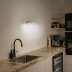 Wandleuchte Stahl 62 cm inkl. LED IP44 - Jerre