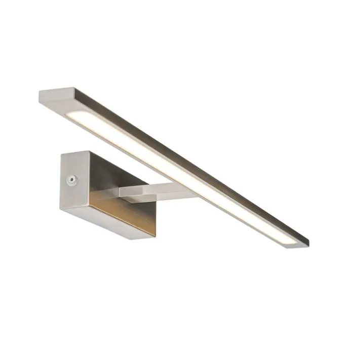 Wandleuchte Stahl 62 cm inkl. LED IP44 - Jerre