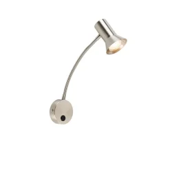 Wandleuchte Stahl mit Flexarm - Karin Flex