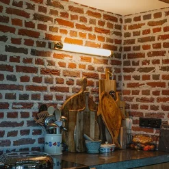 Wandleuchte weiß mit gold inkl. LED 3-stufig dimmbar IP44 - Yordi