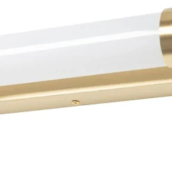 Wandleuchte weiß mit gold inkl. LED 3-stufig dimmbar IP44 - Yordi