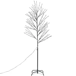 Weihnachtsbaum schwarz 200cm inkl. LED IP44 - Vixen