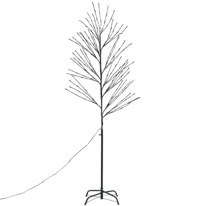 Weihnachtsbaum schwarz 200cm inkl. LED IP44 - Vixen