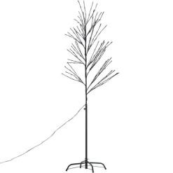 Weihnachtsbaum schwarz 200cm inkl. LED IP44 - Vixen