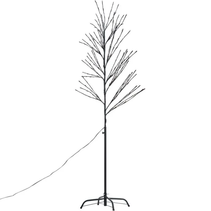 Weihnachtsbaum schwarz 200cm inkl. LED IP44 - Vixen