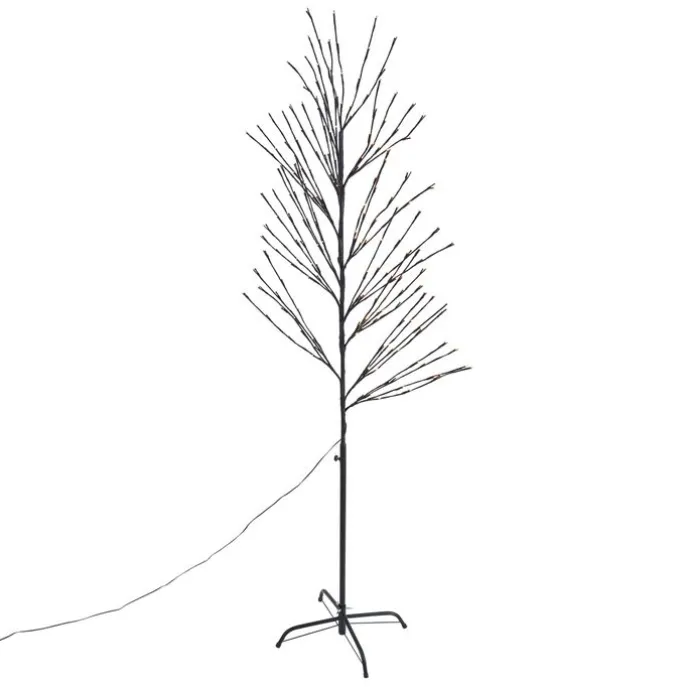 Weihnachtsbaum schwarz 200cm inkl. LED IP44 - Vixen