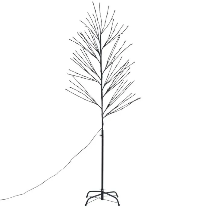 Weihnachtsbaum schwarz 200cm inkl. LED IP44 - Vixen