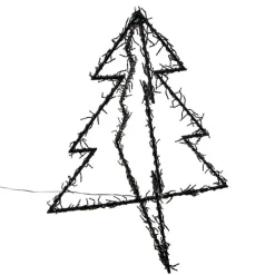 Weihnachtsbaum Schwarz inkl. LED IP44 - Brilli