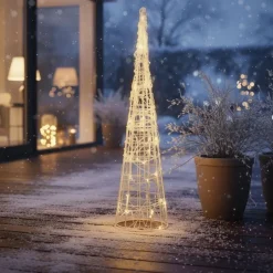 Weihnachtsbaum transparent 60cm inkl. LED IP44 - Coni