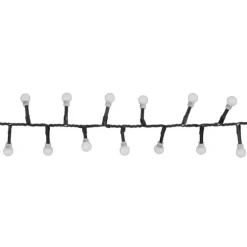 Weihnachtsbeleuchtung grün mit 550 LEDs weiß 14m IP44 - Comet