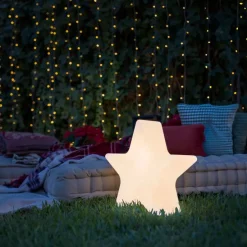 Weihnachts-Stehleuchte weiß 60 cm inkl. wiederaufladbarer RGBW-LED - Nova