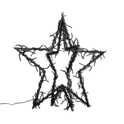 Weihnachtsstern Schwarz inkl. LED IP44 - Brilli