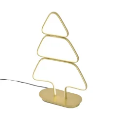 Weihnachts-Tischleuchte Gold Weihnachtsbaum inkl. LED - Arbre