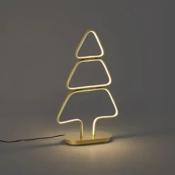 Weihnachts-Tischleuchte Gold Weihnachtsbaum inkl. LED - Arbre
