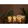 Weihnachts-Tischleuchte Gold 10cm inkl. LED 3er-Set - Lua