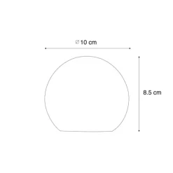 Weihnachts-Tischleuchte Gold 10cm inkl. LED 3er-Set - Lua