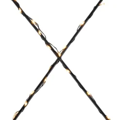 Weihnachts-Wandleuchte schwarz XMAS inkl. LED mit Timer IP44 - Yoro